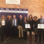 Entrega del Sello RSA y RSA+ 2019 el 18/12/18 por el Gobierno de Aragón